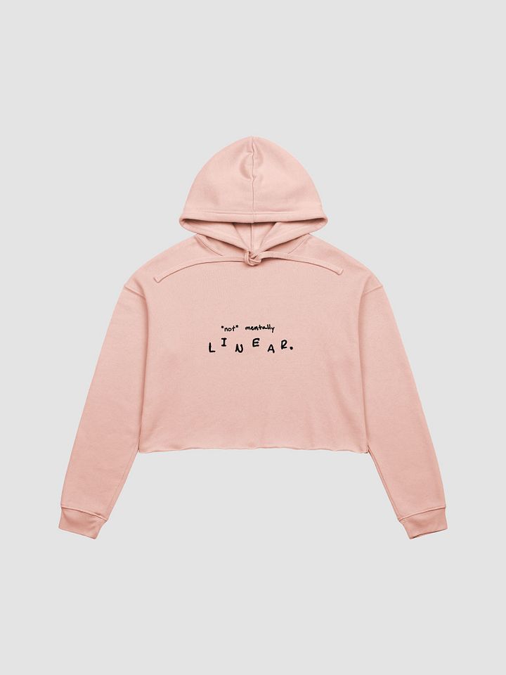 *not* mentally linear cropped hoodie product image (2)