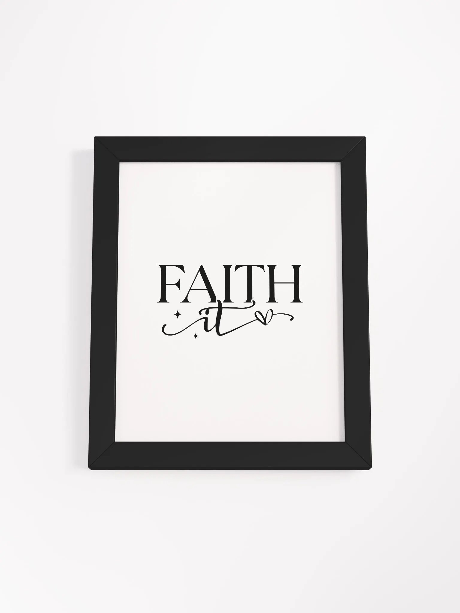 Faith It Custom Artwork Eco-Friendly Framed Print product image (34)