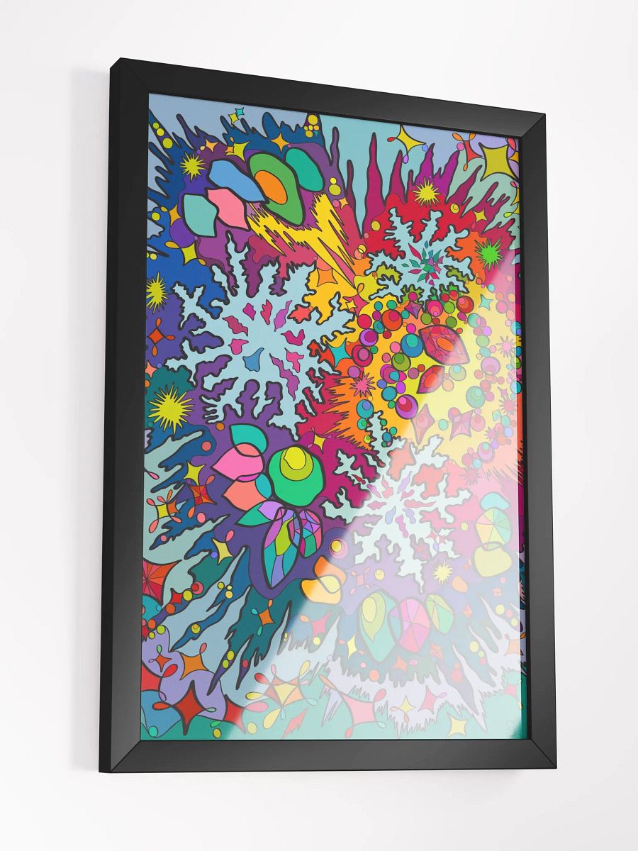 Chaos Burst Framed Art Poster - Snowflakes product image (14)