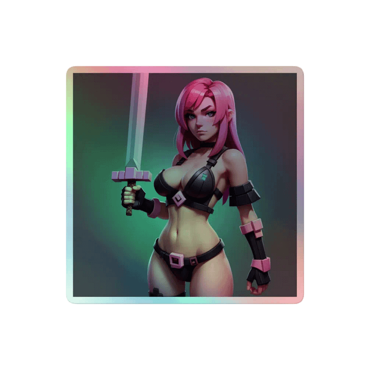 Holographic Warrior Princess Sticker Set product image (2)