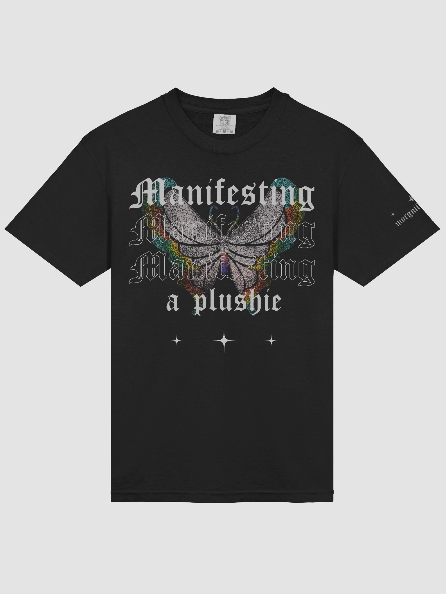 Front Print Manifesting a Plushie - Grunge Rainbow Edition product image (7)