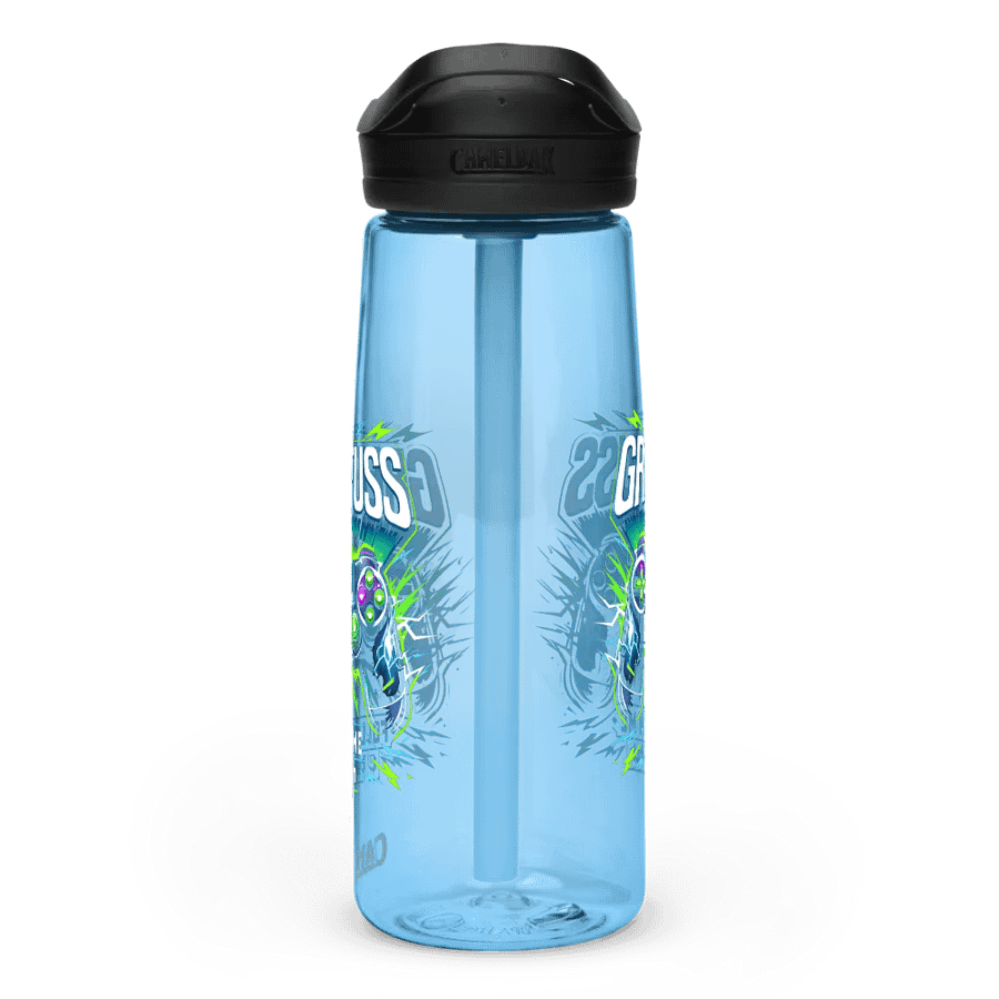 Neon Gaming Wings Sports Water Bottle product image (3)