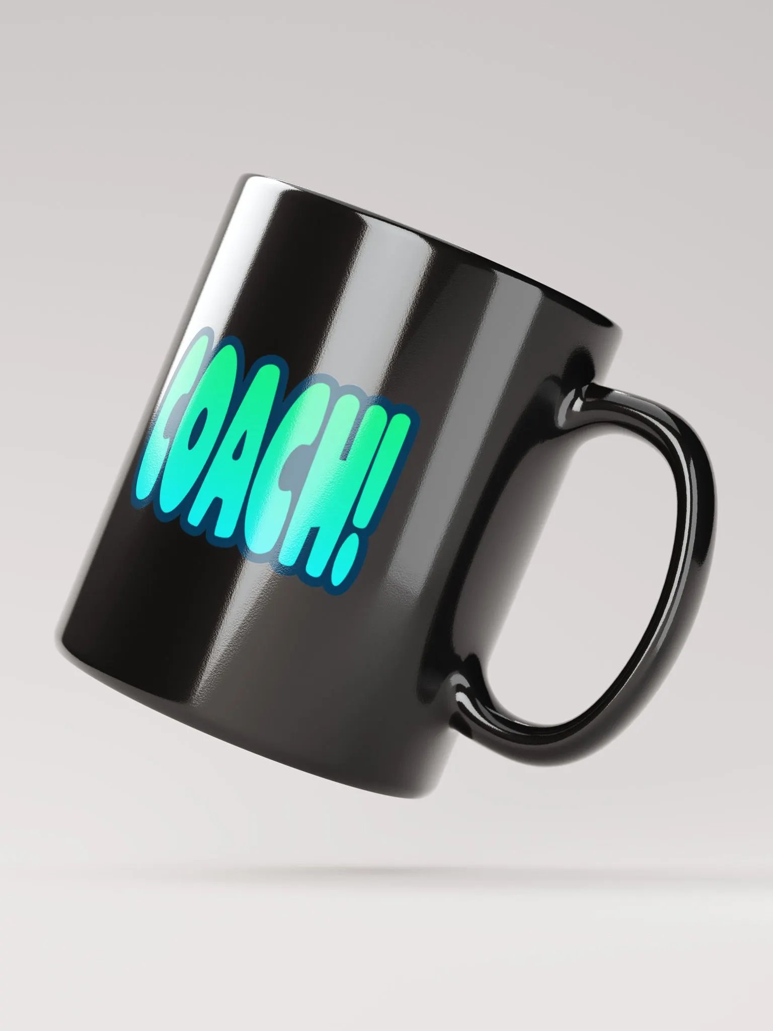 WHISTLE/COACH BLACK GLOSSY MUG product image (9)