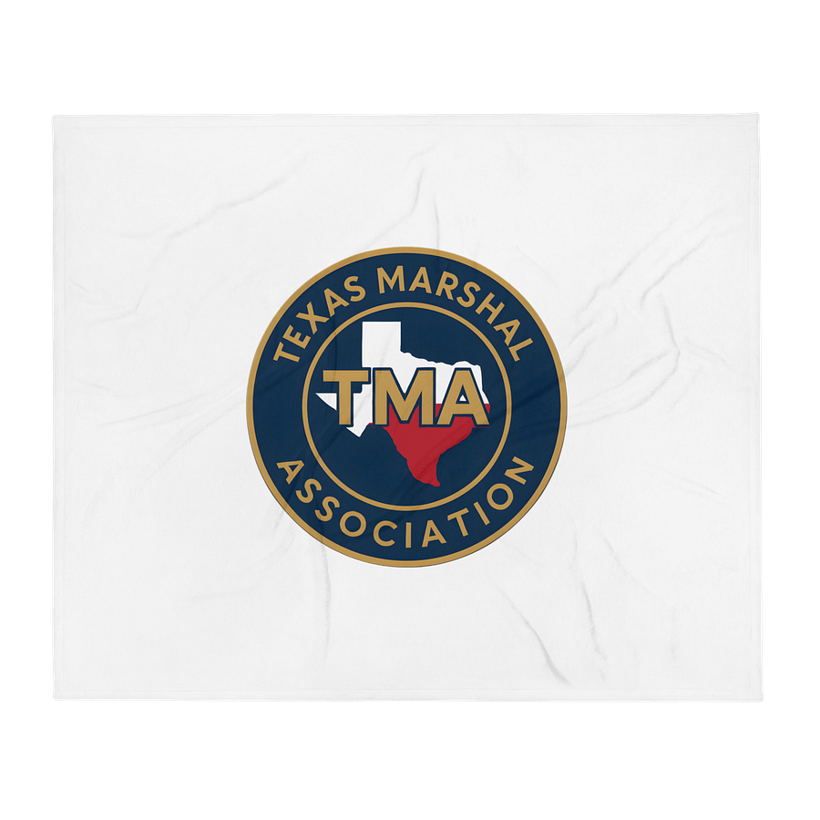 Texas Marshal Association Emblem Throw Blanket product image (1)