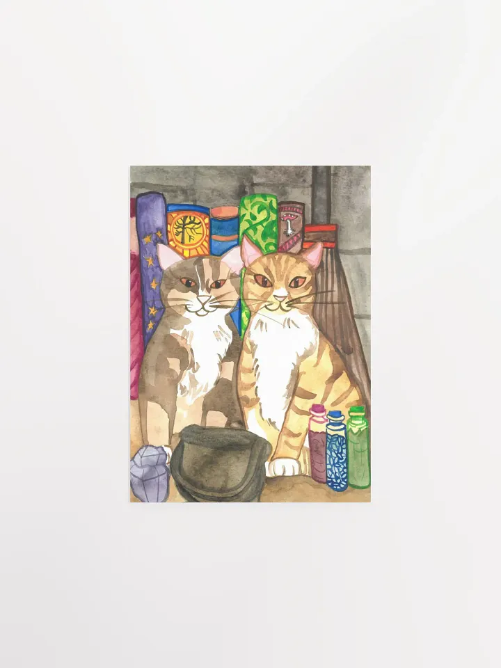 Two Cat Witches Art Print product image (9)