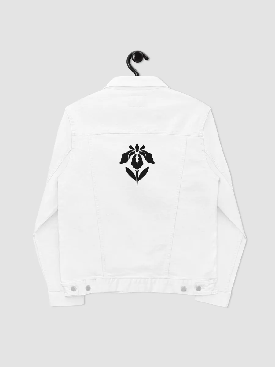 White shirt jeans clearance jacket
