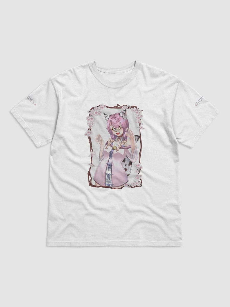 White T-Shirt: Pawsitive Vibes Only product image (5)
