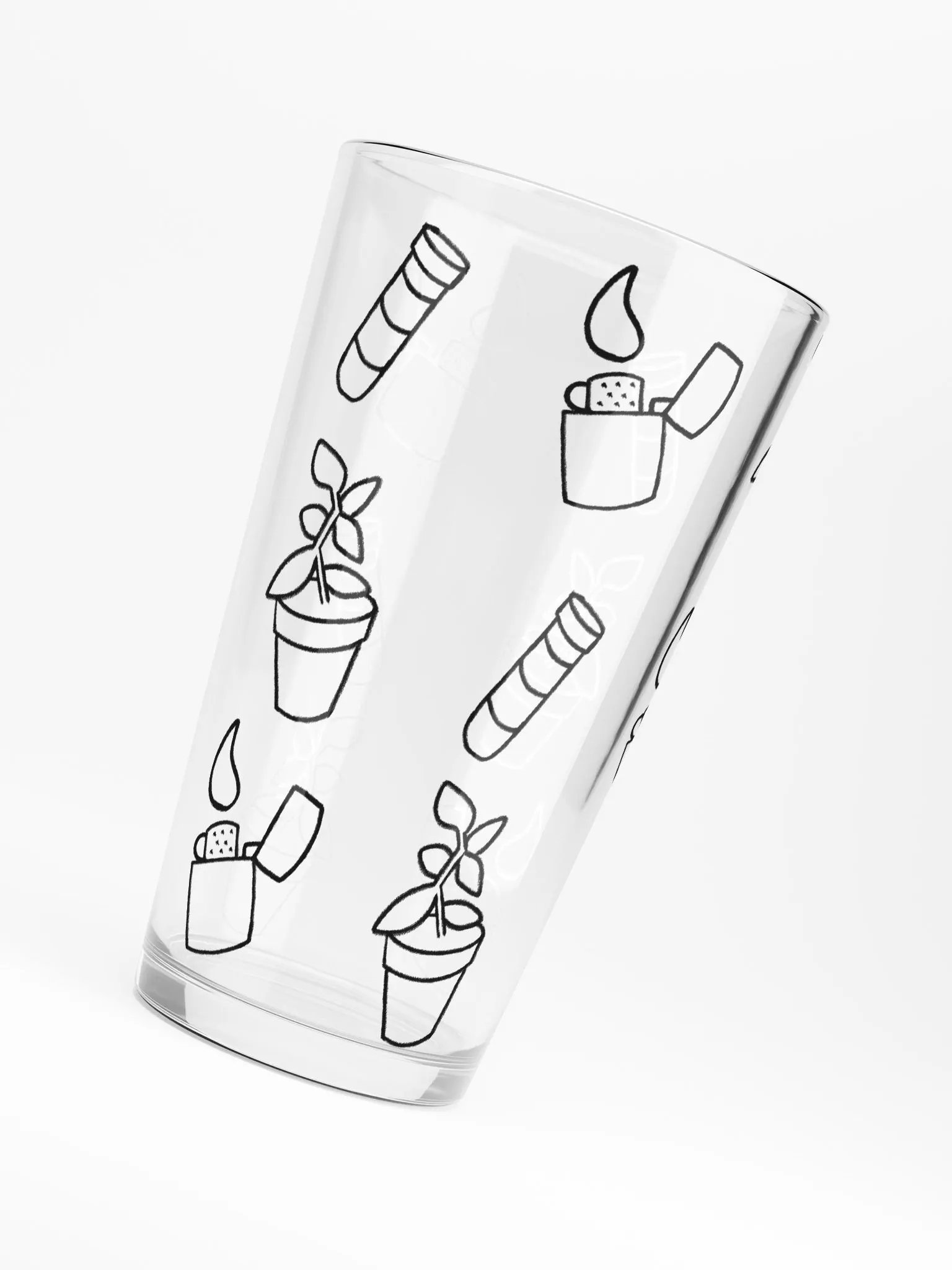SURVIVAL INVENTORY PINT GLASS product image (6)