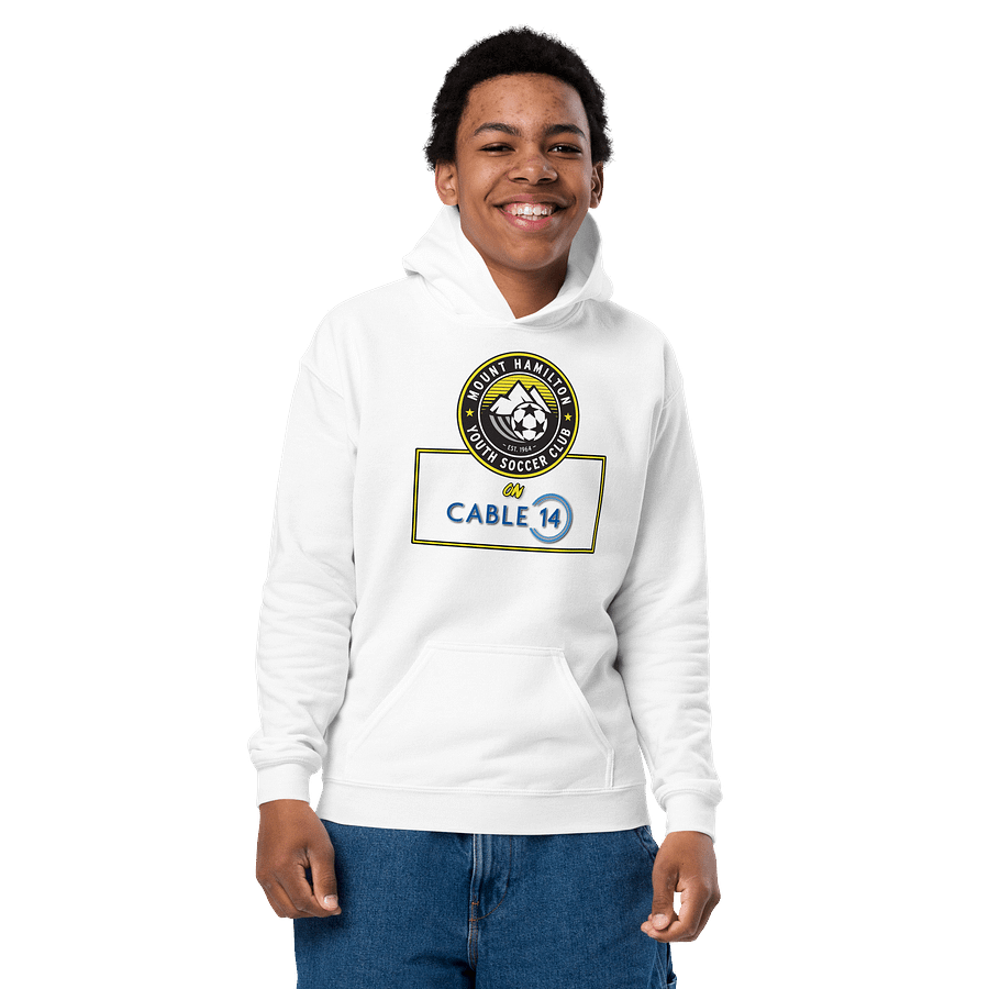 MHYSC on CABLE 14 YOUTH WHITE HOODIE product image (2)