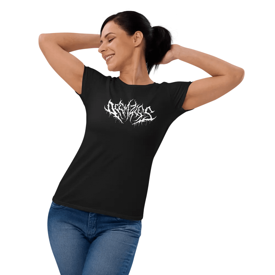 Deemzies - Death Metal logo Women's T-shirt - White Print product image (2)