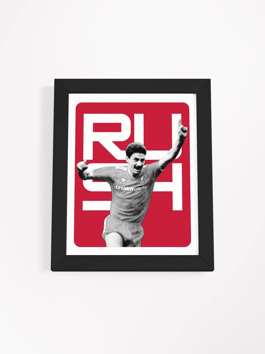 Ian Rush BW Liverpool Name Art Framed Print product image (2)