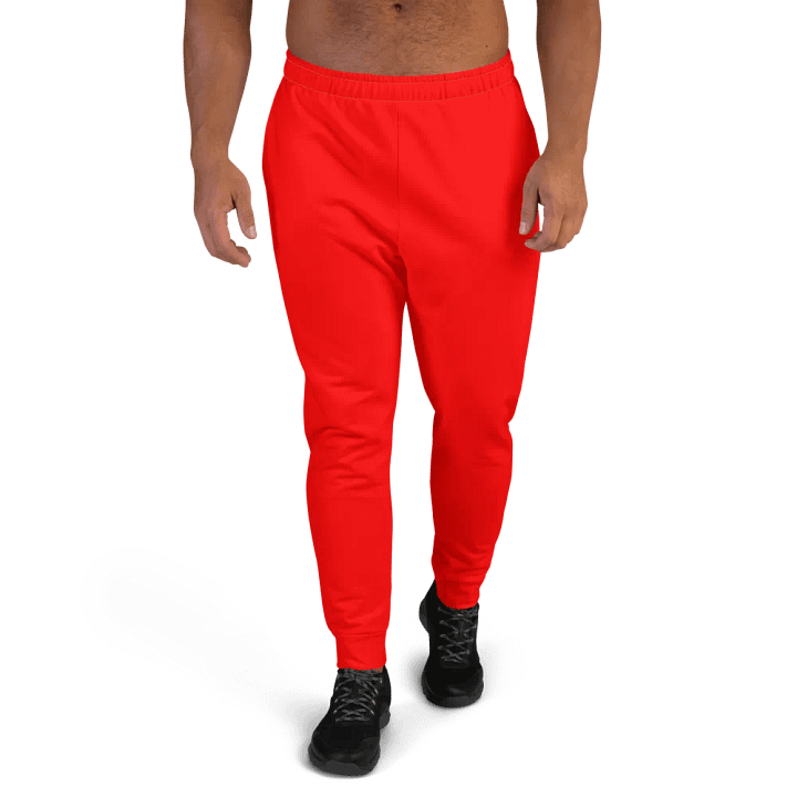 Plain Color Red Joggers product image (1)