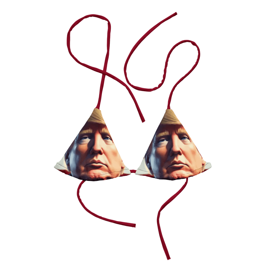 Country Trump All-Over Bikini Top product image (7)