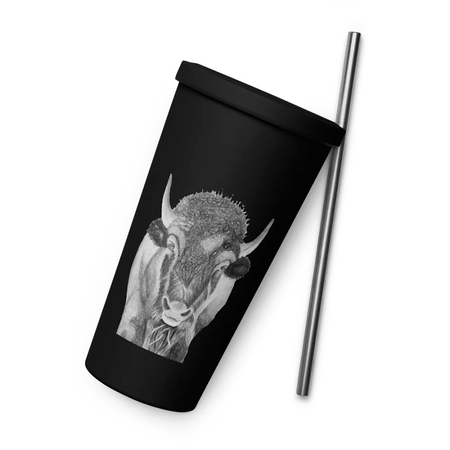 Bison Drawing Straw Cup product image (9)