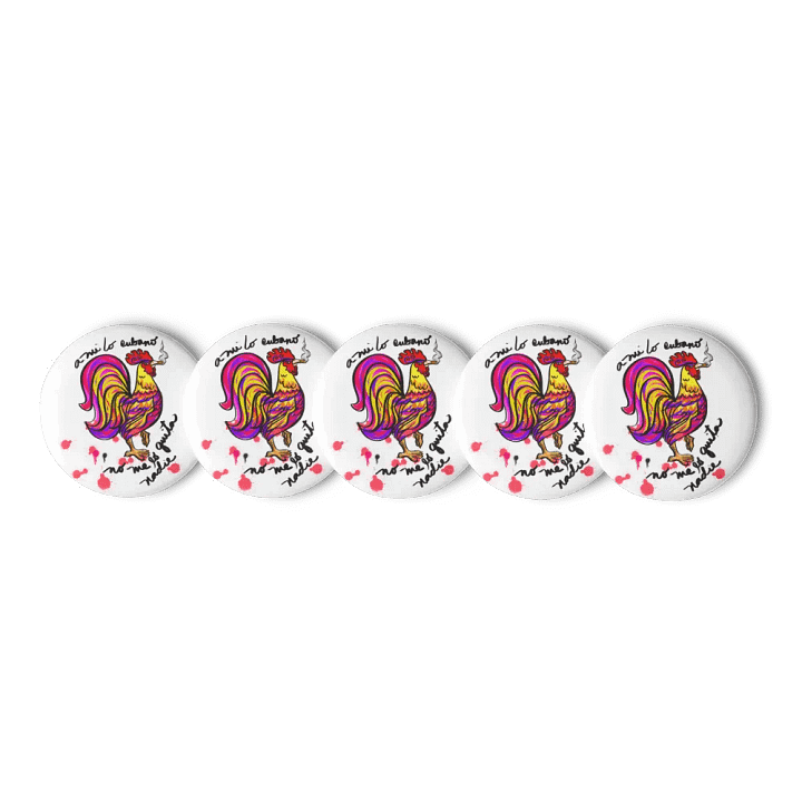 Smokin' Rooster Pin Button Set product image (1)