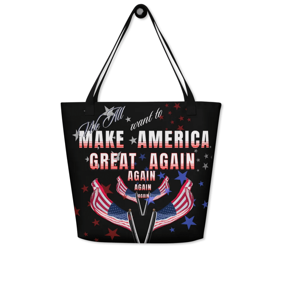 Patriotic Statement Tote Bag for moms dads shoppers product image (4)