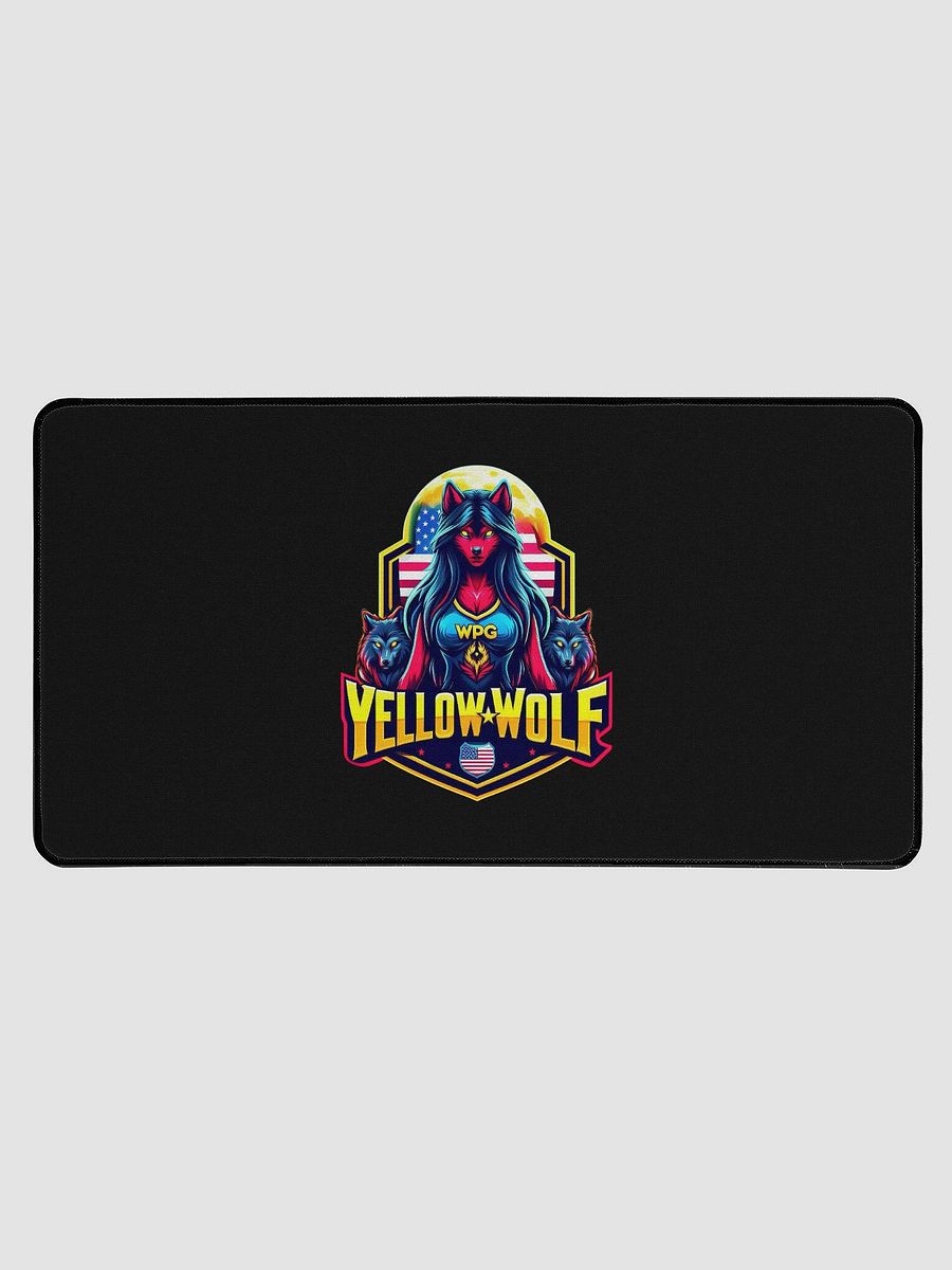 Yellow Wolf Gaming Desk Mat product image (1)