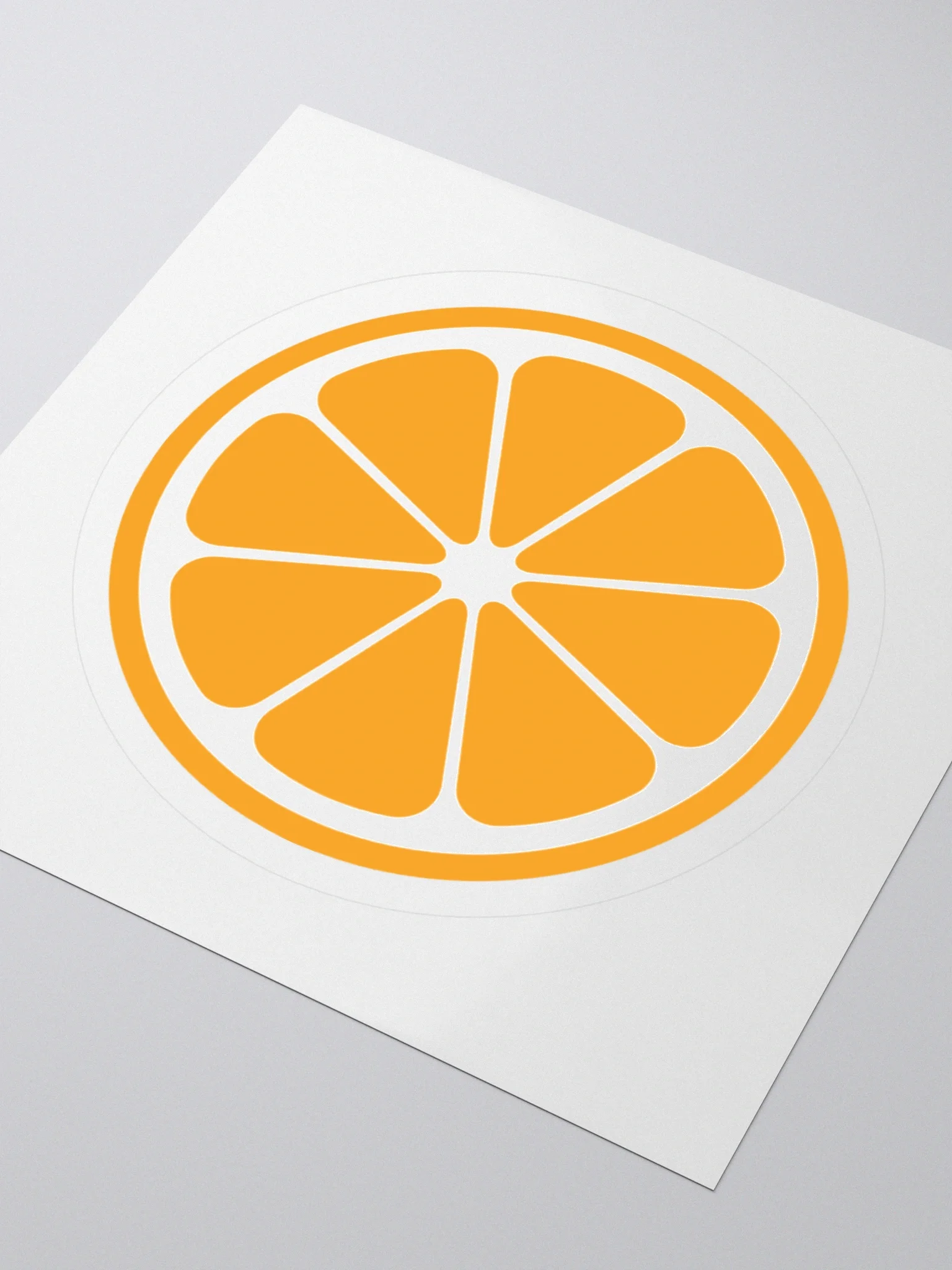 MIKAN Sticker(White×Orange) product image (7)