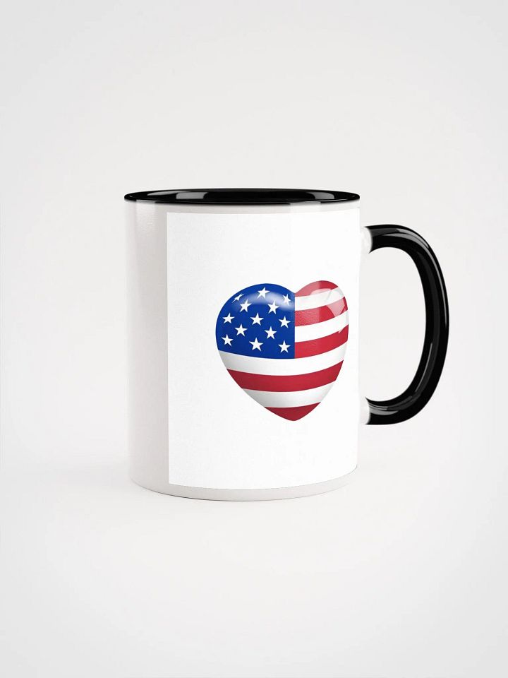Ceramic Mug with Color Inside USA Flag product image (1)