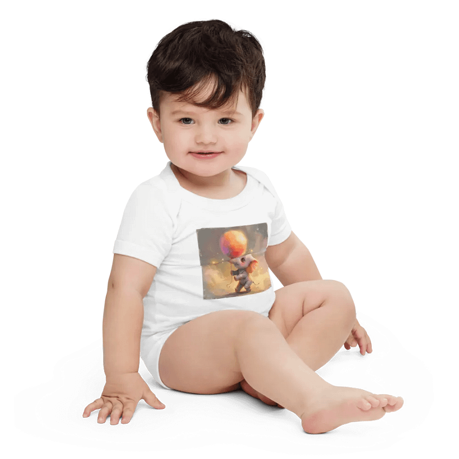 Whimsical Elephant Dreams Baby Onesie product image (4)