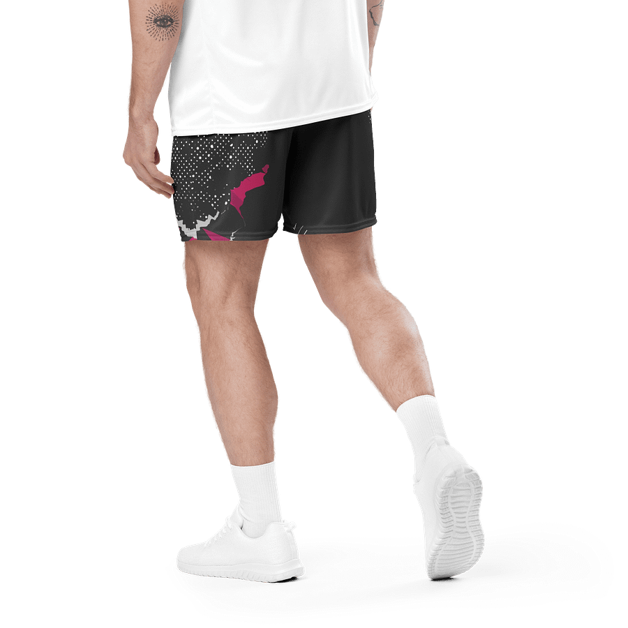 Purple Flash | Recycled Unisex Mesh Shorts product image (3)