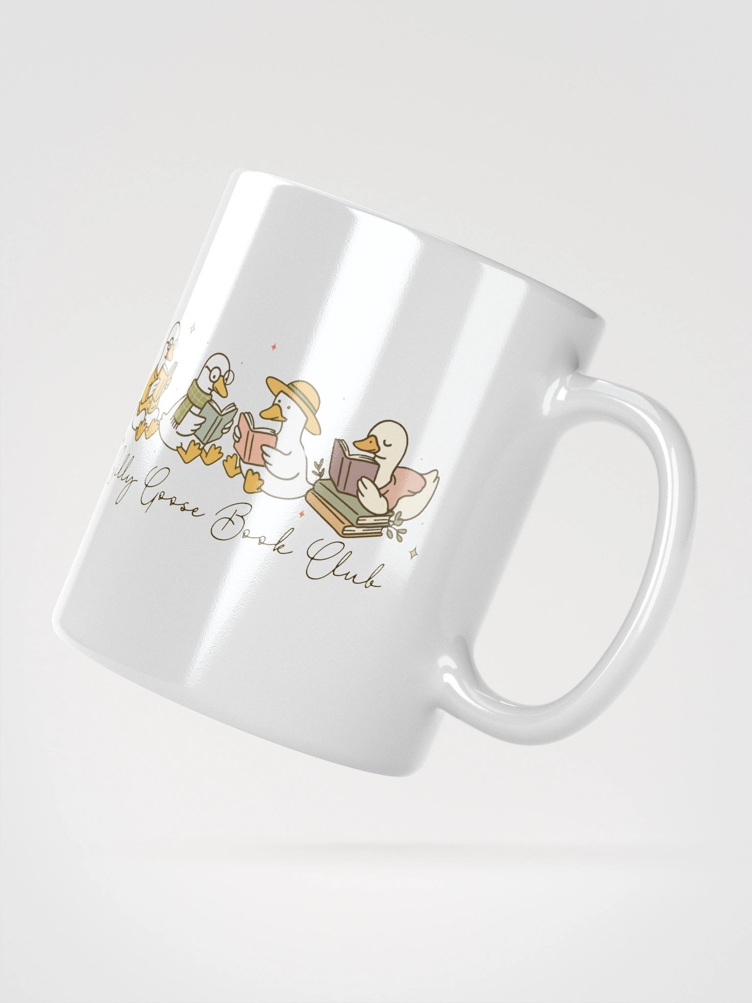 Silly Goose Book Club Glossy Mug product image (3)