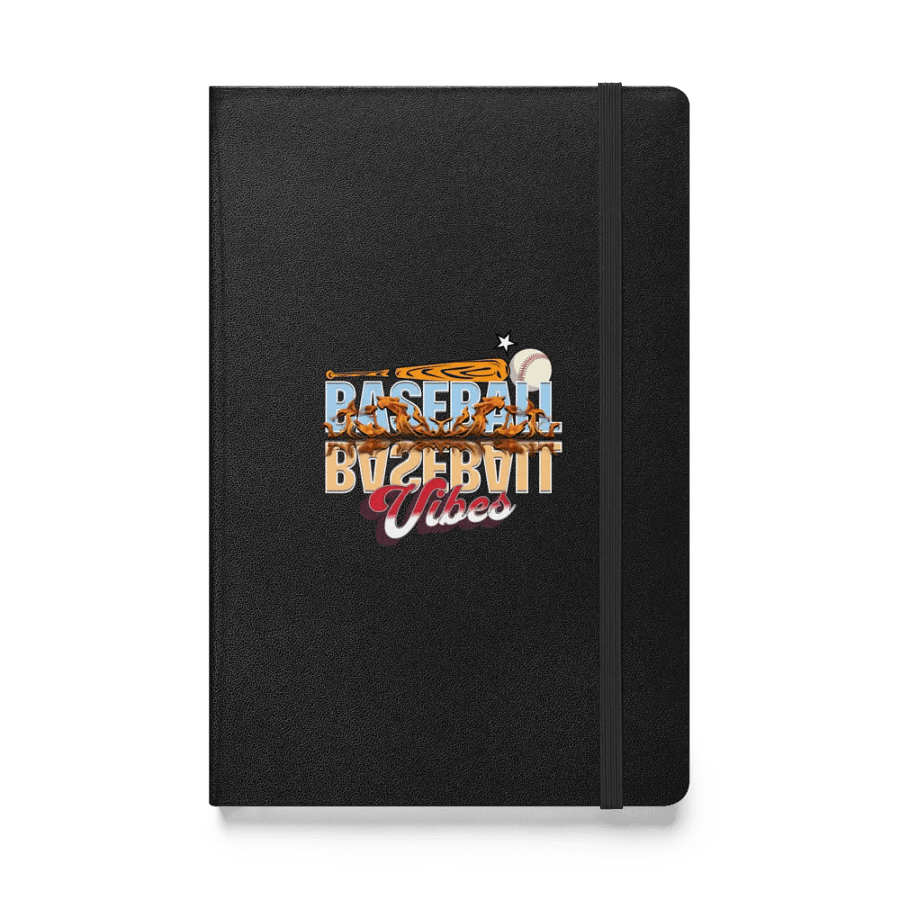 Baseball Flaming Vibes Hardcover Notebook product image (1)