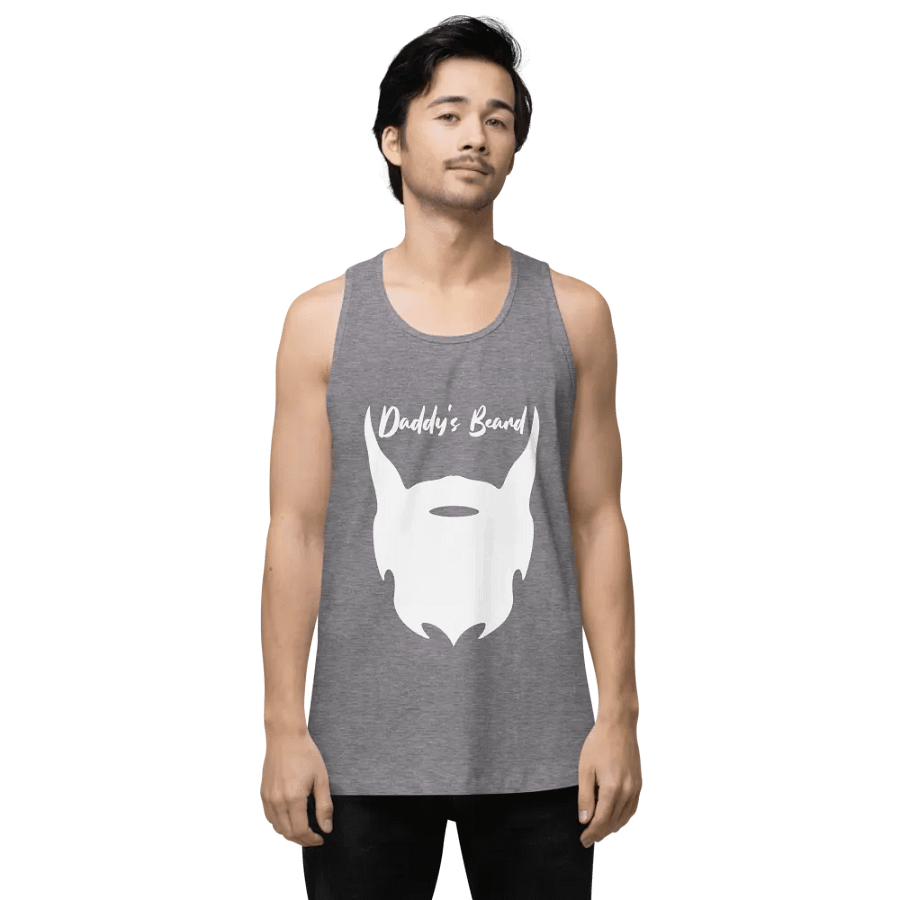 daddy's beard tank (white print) product image (1)
