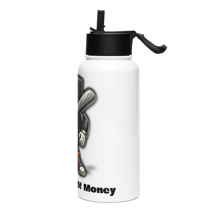 The Power Of Money Water Bottle w/ Built In Straw product image (2)