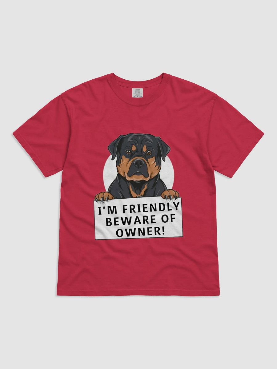Friendly Rottweiler Warning T-Shirt product image (1)