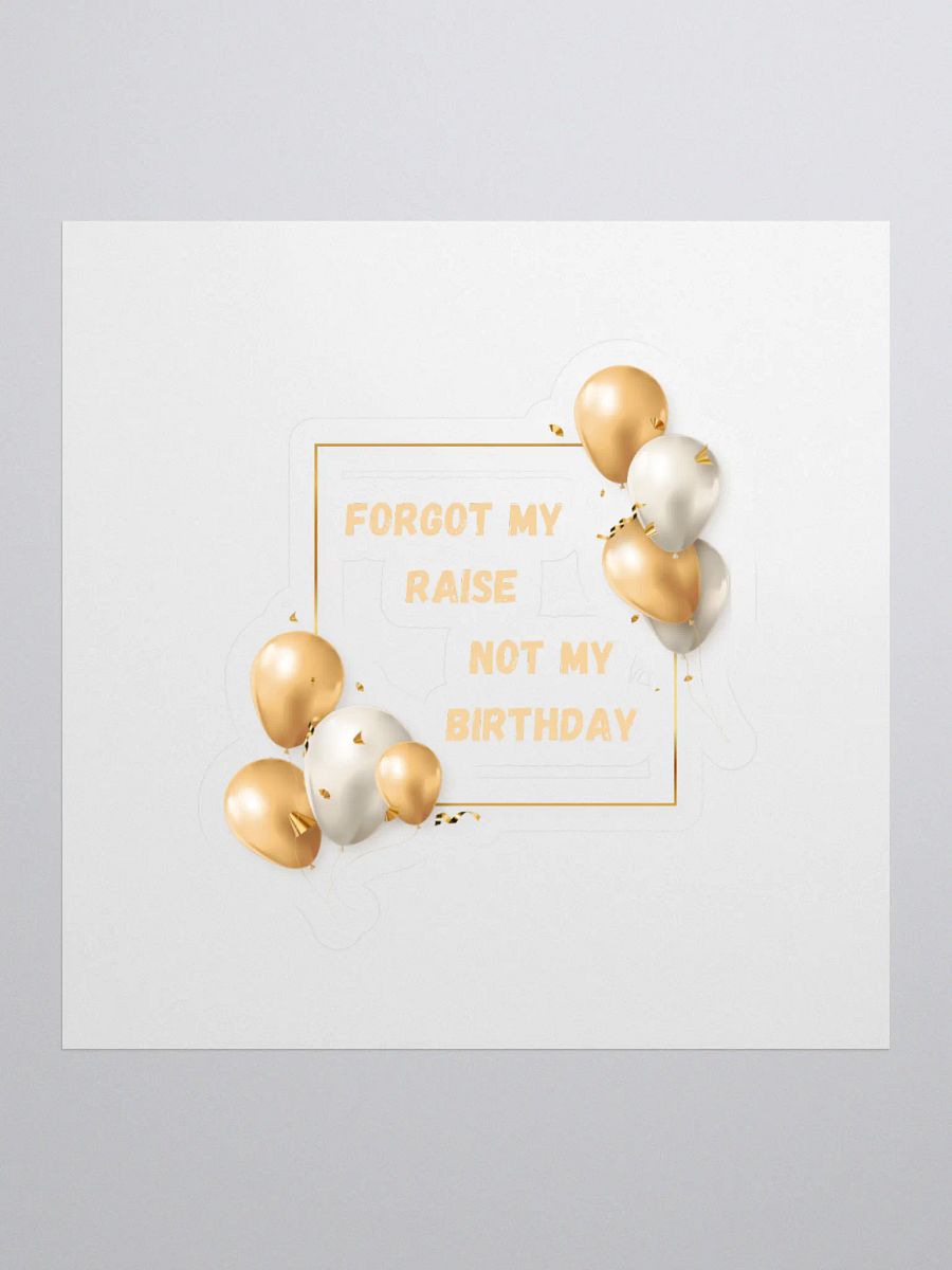 Forgot my Raise, Not my Birthday Sticker product image (1)