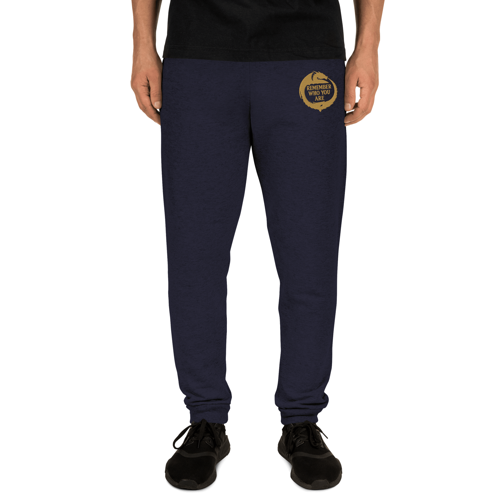 🔥 "Remember Who You Are" – Gold Dragon Edition Fleece Joggers 🔥 product image (9)