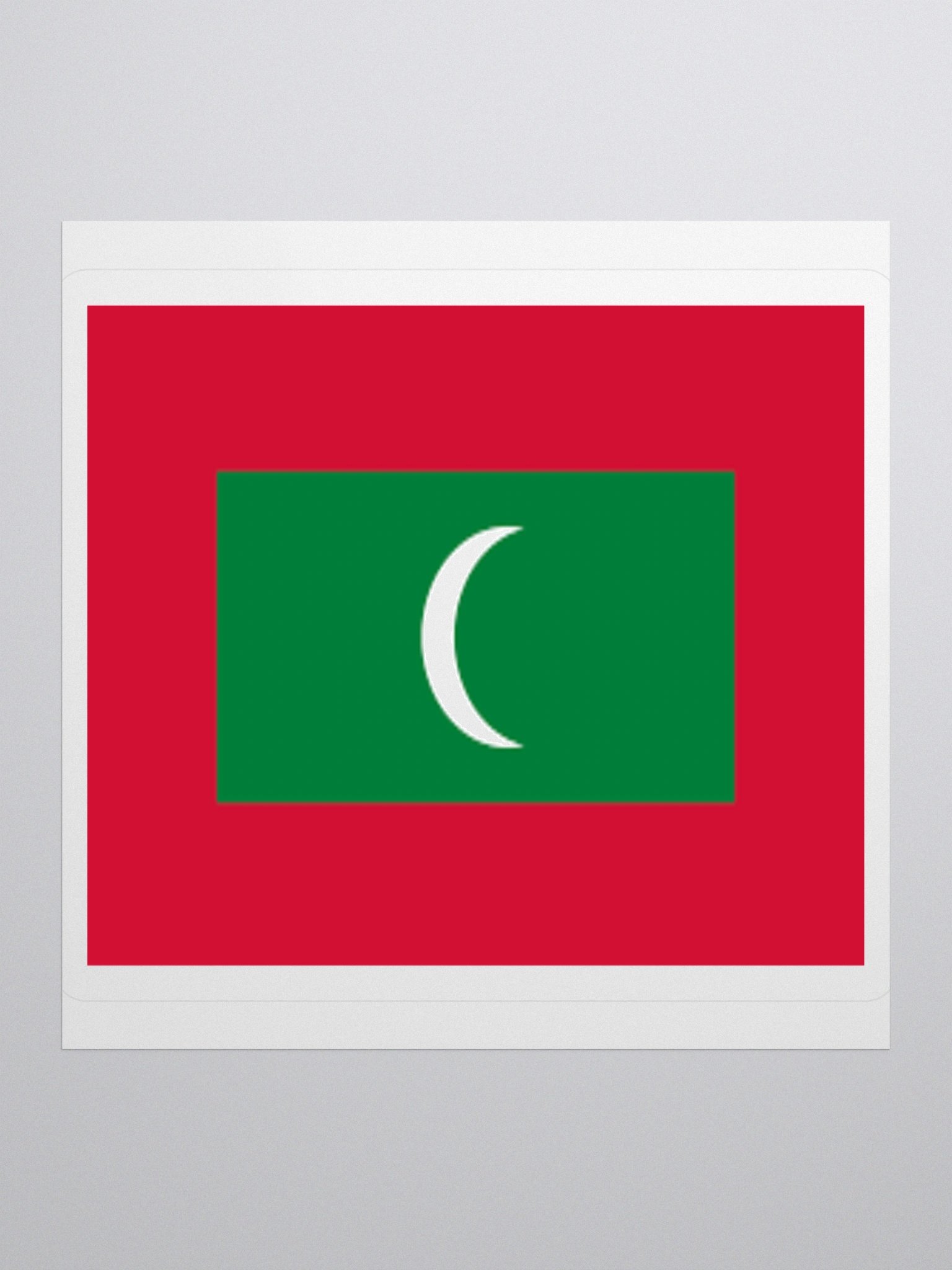 Maldives National Flag Sticker - Premium Vinyl Travel Souvenir product image (2)