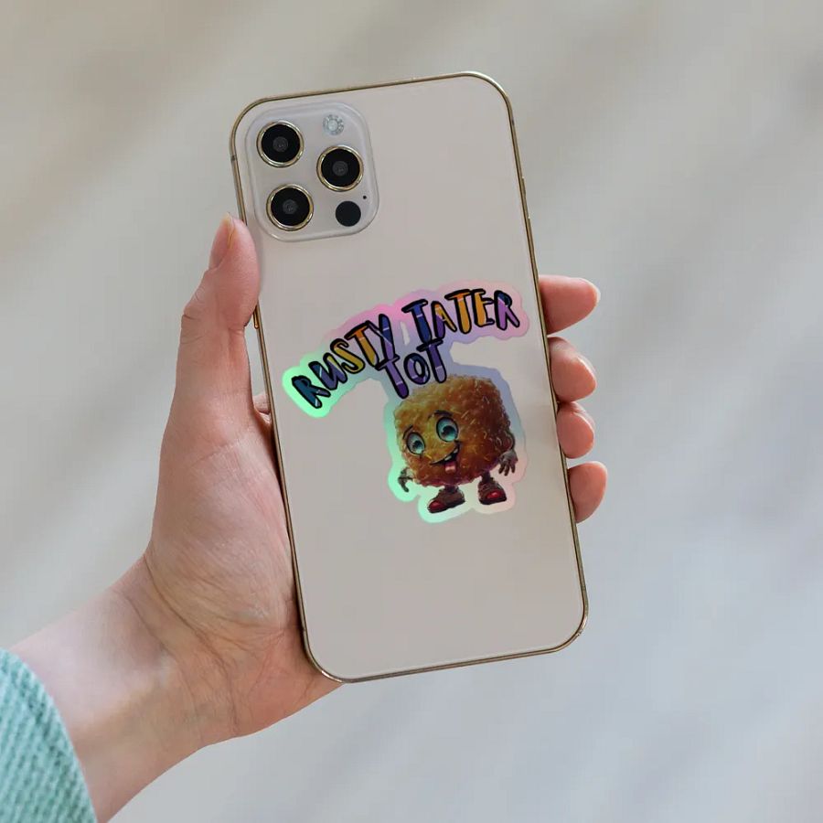 Rusty Tater Tot Holographic Sticker product image (6)
