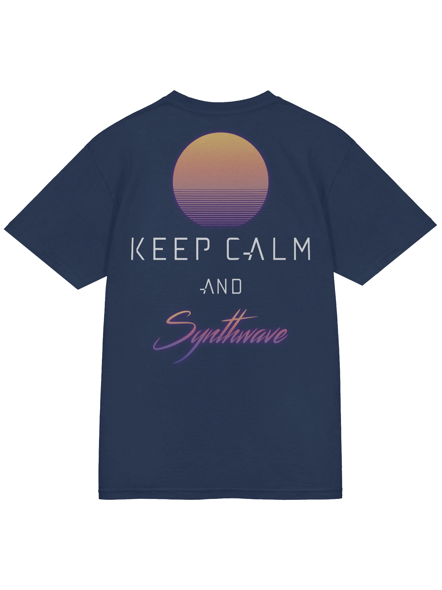 Keep Calm and Synthwave Men's Tee product image (4)