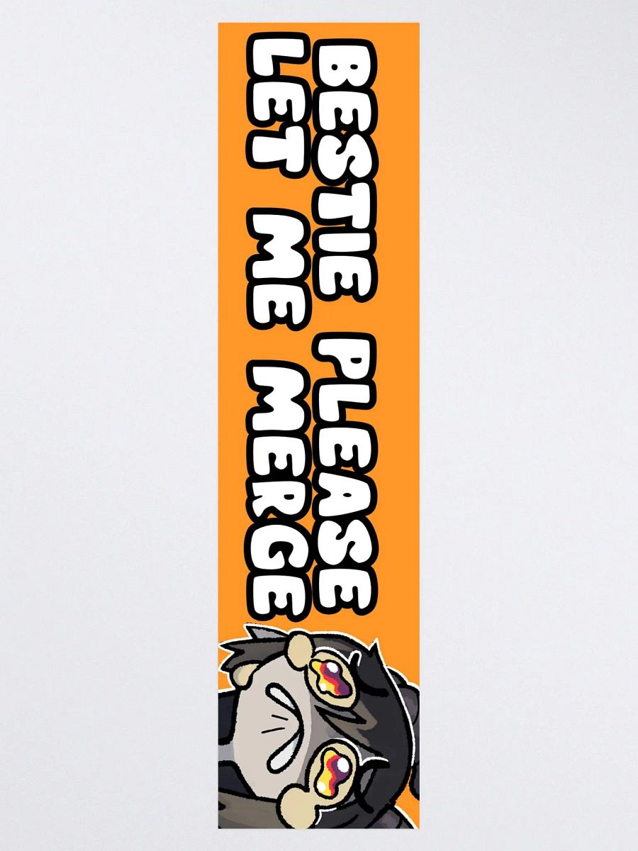 Bestie Please Let Me Merge Bumper Sticker product image (3)