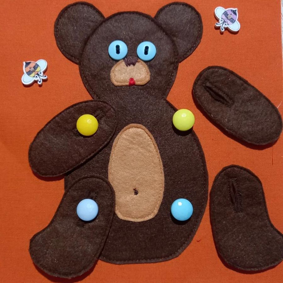 Personalized Montessori kids' felt busy book product image (3)