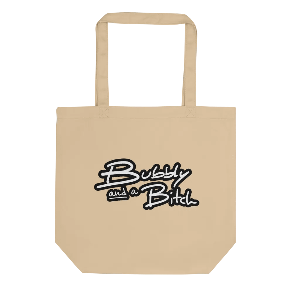 Bubbly and a B*tch (lined design) tote bag product image (1)