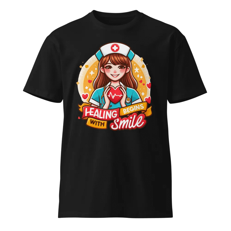 Smiling Nurse Heart T-Shirt product image (1)