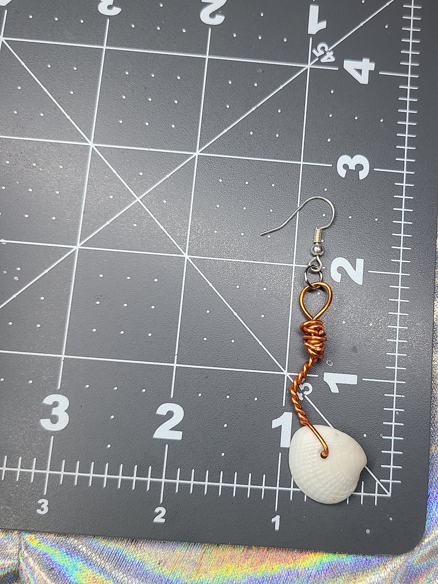 Shell wire wrapped Earrings product image (3)