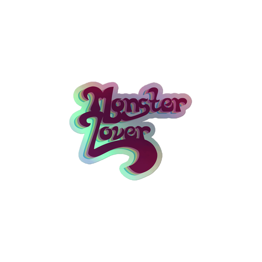 Monster Lover Holographic Sticker product image (1)