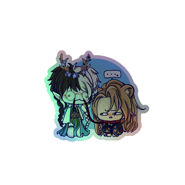 IzzyFaery x Vezperius - Dum Holographic Sticker product image (1)