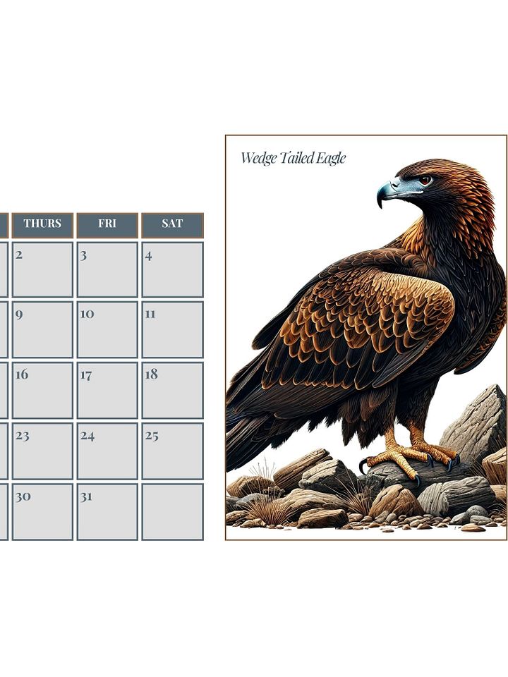 2025 Watercolor Birds Monthly Calendar – Elegant Bird Art for Nature Lovers product image (2)