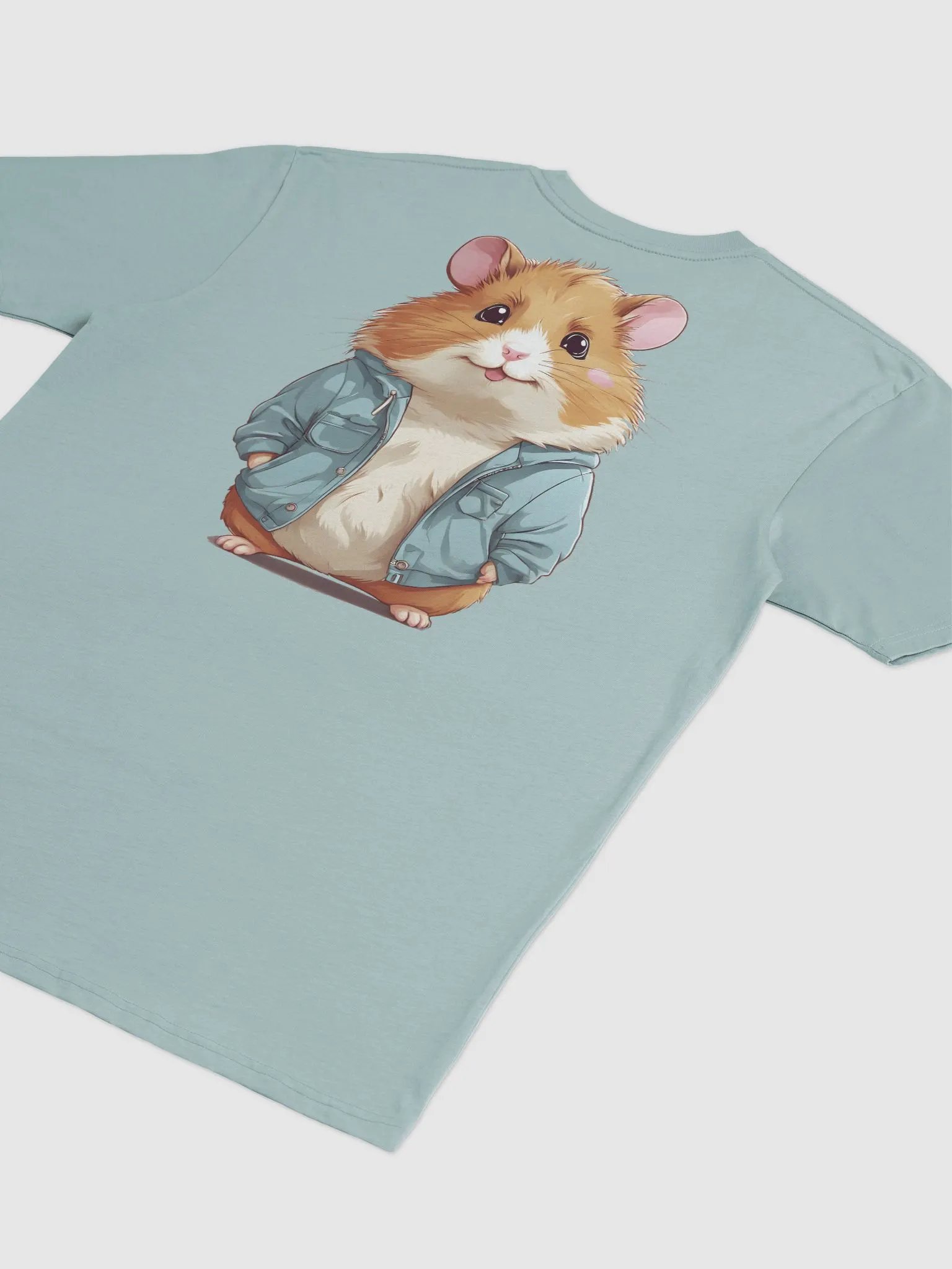 Whimsical Hamster Hoodie Illustration Tee product image (27)