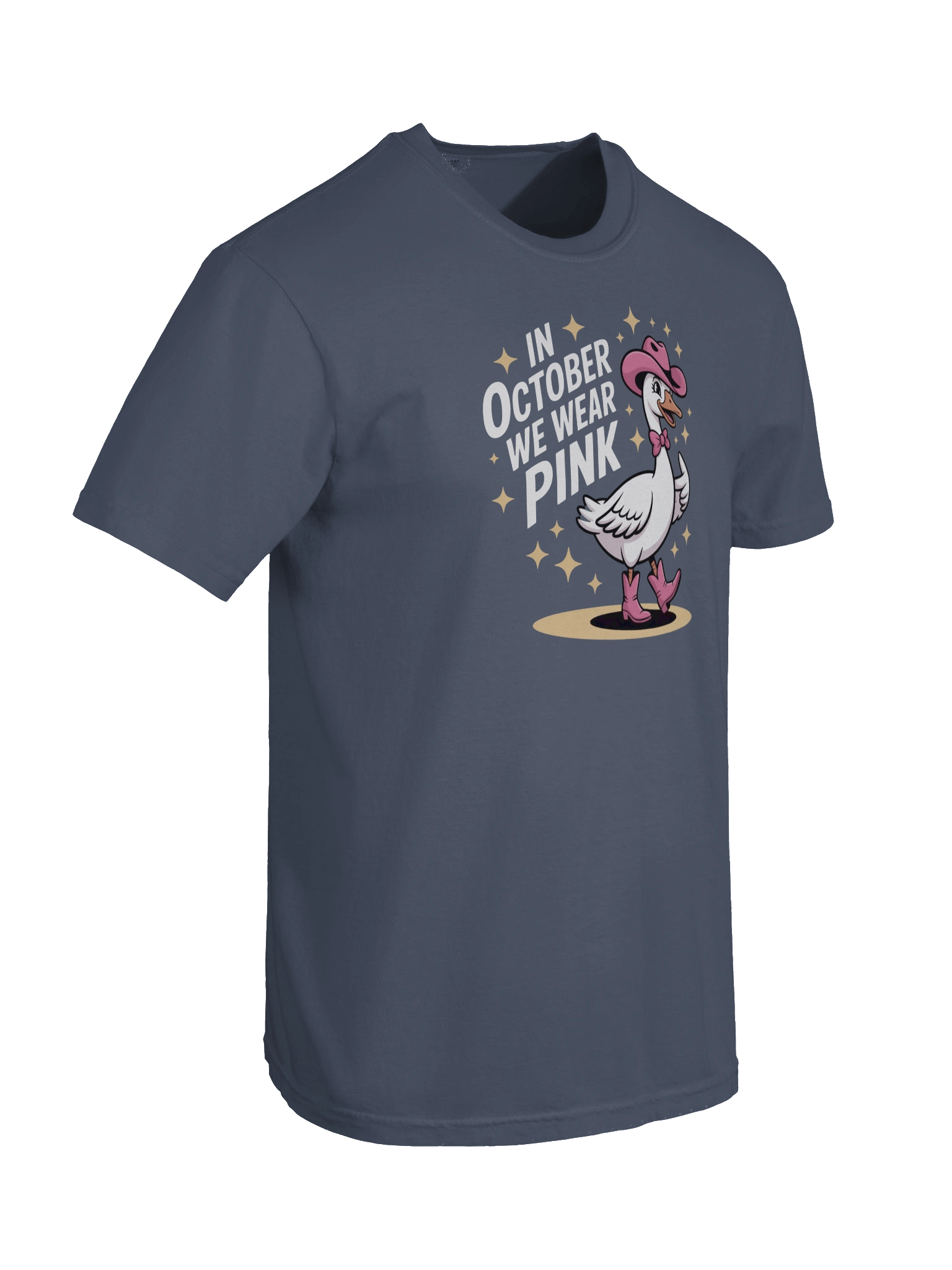 In October We Wear Pink Cowgirl Goose T-Shirt product image (37)