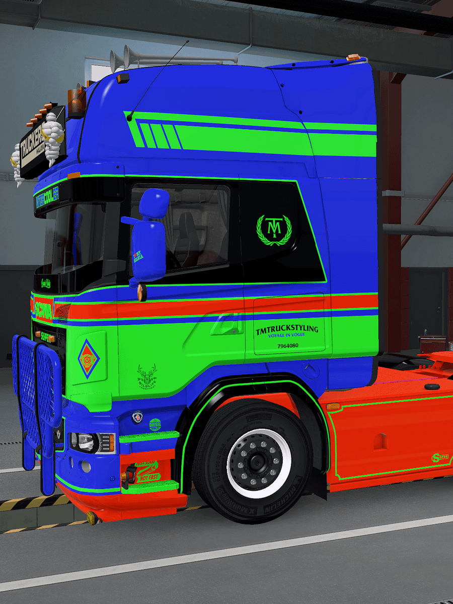 FREE! ETS2 TM Multicolor Skin Pack for Scania PGR-Series skin Pack 1 product image (8)