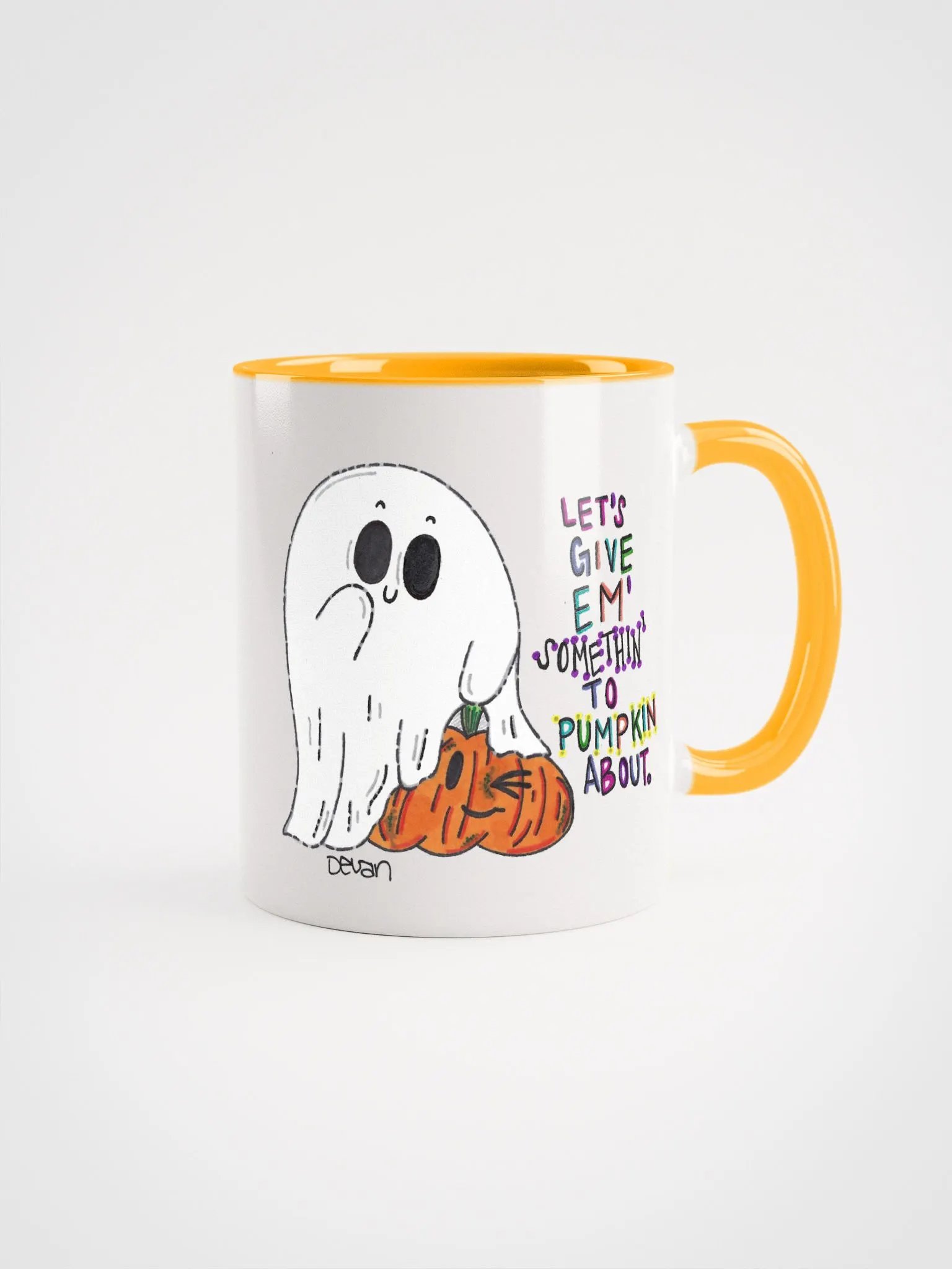Ghost: Let's Give Em' Pumpkin Mug product image (1)
