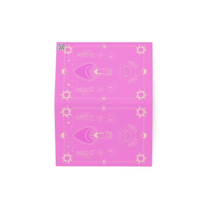 Pink Magic Potion Tarot Card 4×6 Greeting Card product image (2)