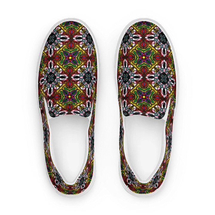 Mens Slip On Canvas - Progress Pride Abstract product image (1)