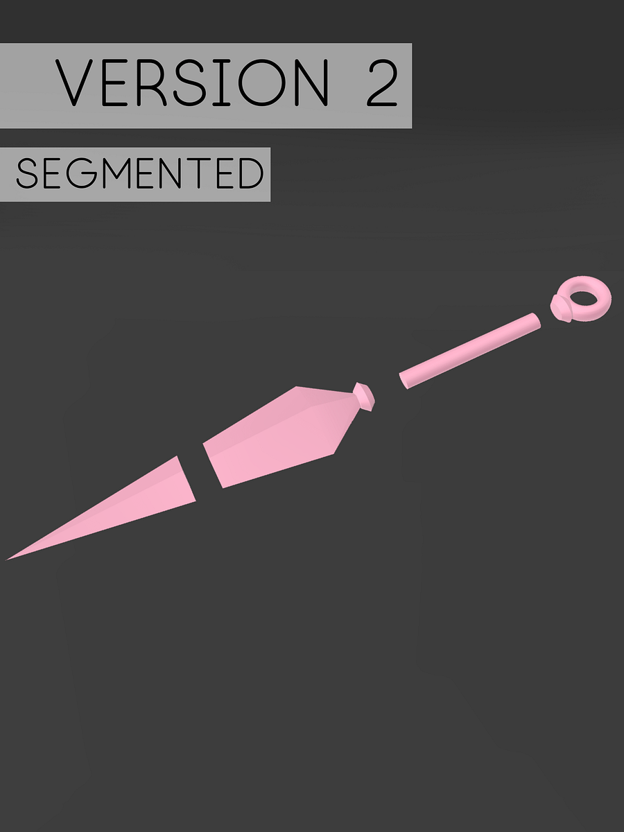 Leaf Kunai STL File product image (4)